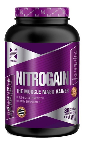 Nitrogain 1,5 Kg Xtrenght Ganador De Peso Con Oxido Nitrico