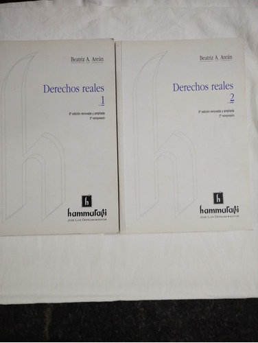 Libro Derechos Reales Tomo 1 Y 2 Beatriz A.areán