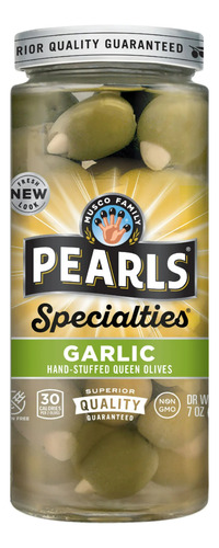 Aceitunas Pearls Specialities Rellenas De Ajo 198g