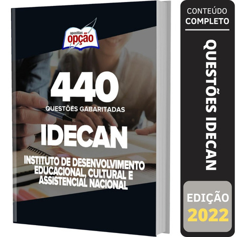 Apostila Concurso Idecan: Apostila Caderno De Testes, De Professores Especializados. Apostilas Para Concursos, Vol. Único. Editorial Apostilas Opção, Tapa Mole, Edición Outubro/2022 En Português, 2022