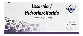 Losartán / Hidroclorotiazida 50/12.5mg C/30 Tabs Ultra