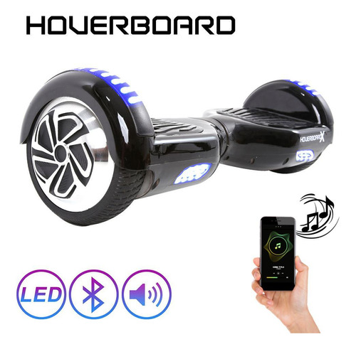 Hoverboard Bluetooth 6,5 Polegadas Preto Hoverboard Bolsa