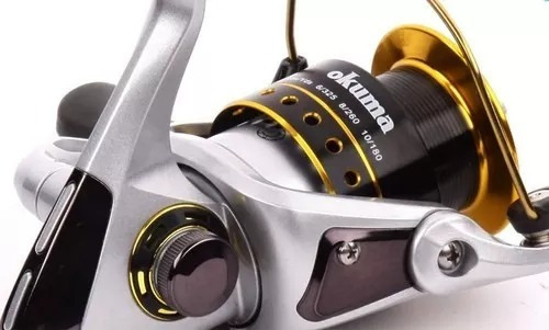 Reel Okuma Safina Pro 65 4 Rulemanes 40-300mts Variada Costa Color Plateado