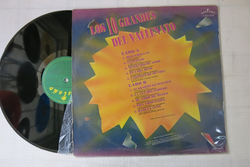 Vinyl Vinilo Lp Acetato Los 10 Grandes Del Vallenato 