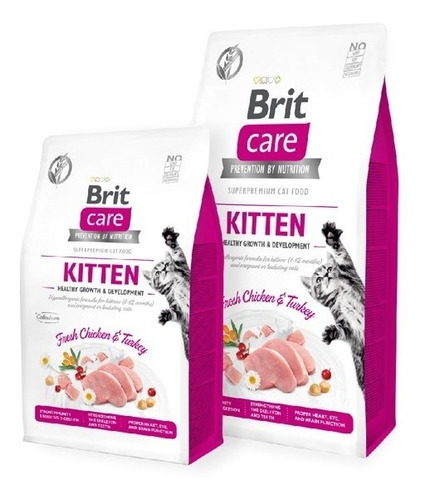 Brit Care Alimento Gatos Grain Free Kitten 400 Gr Pethome