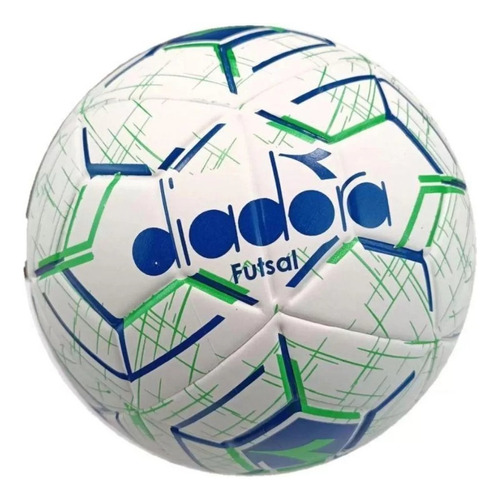 Bola Futsal Recreativa Pvc Coloring Park Diadora Cor Branco/verde/azul
