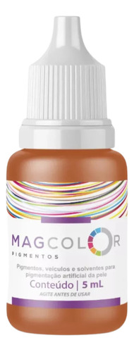 Pigmento Mag Color Gold 5ml Micropigmentação Cor Avelã