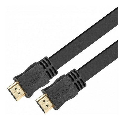 Imagen 1 de 3 de Cable Hdmi Plano Xtech Xtc-410 De 3 Metros Color Negro