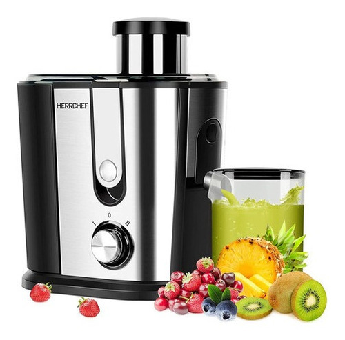 Herrchef - Extractor De Jugo De 600 W Con Boca Ancha De 3