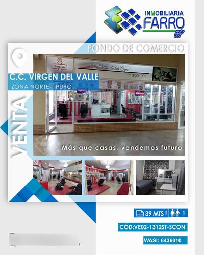 Imagen 1 de 14 de Se Vende Fondo De Comercio En C.c. Virgen Del Valle Ve02-1312st-scon