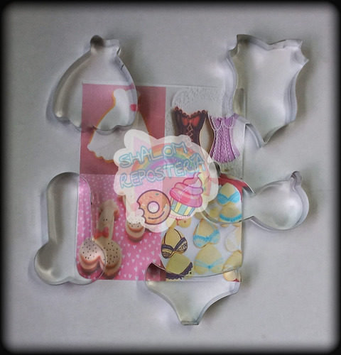 *kit 5 Cortadores Despedida De Soltera Royal Icing Fondant*