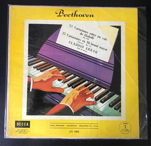 Vinilo Claudio Arrau Beethoven Che Discos