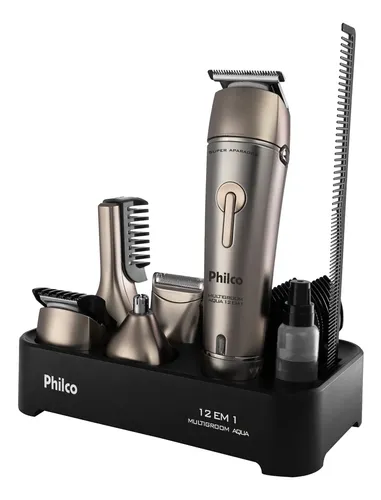 Aparador De Pelos Philco 12 Em 1 Pap03 Bivolt Preto