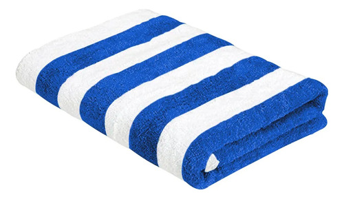 Toalla Rayada Extra Grande Microfibra Suave 160*80cm Color Azul Lisa
