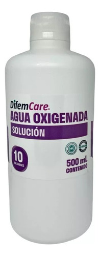 Agua Oxigenada Solución Difem 10v 500ml