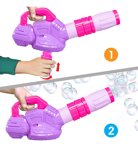 Soplador De Burbujas Para Exteriores Niños 1-3 Años Preescol Color