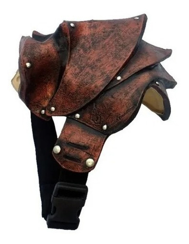 Disfraz Hombrera Pauldron Copper Halloween Color Bronce Gas Mask & Steampunk