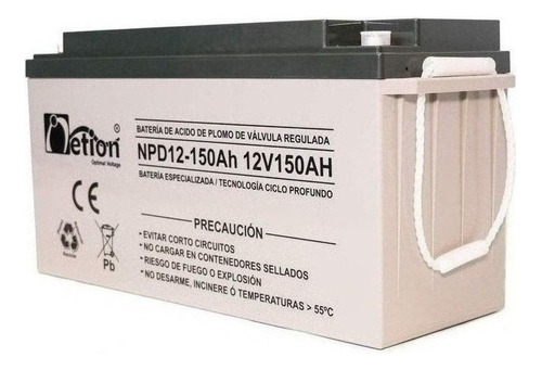 Bateria Vrla Netion Ciclo Profundo 12v 150ah Recargable