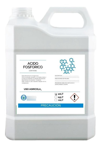 Acido Fosforico  Hidroponia 20 L