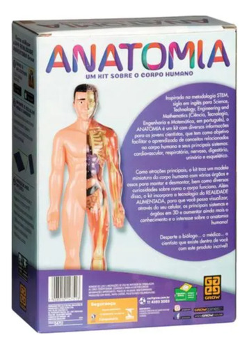 Jogo Anatomia Um Kit Sobre O Corpo Humano Grow - 04751