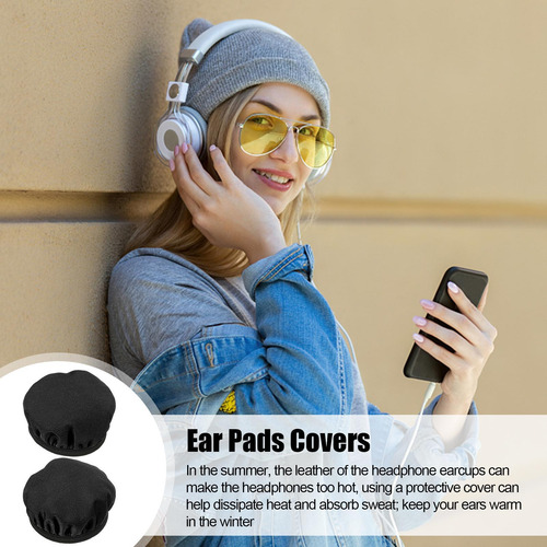 Fundas Para Almohadillas Para Auriculares Fundas De Tela Par