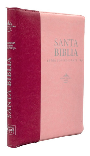 Biblia Cristiana Reina Valera 1960 - Letra Supergigante Rosa