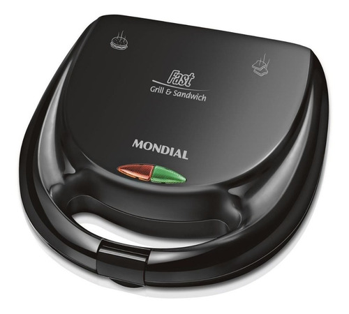 Sanduicheira Fast Grill E Sanswich Preto Mondial S-12