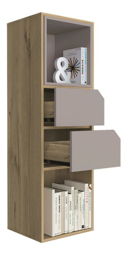 Biblioteca Piero 2 Cajones Rta 8,1x123,4x35,6 Duna