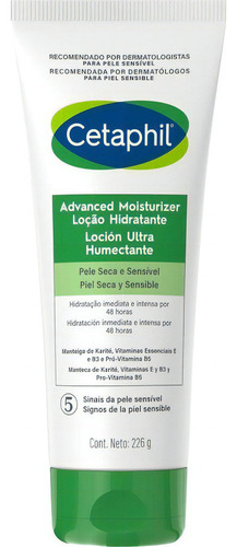 Loción Ultra Humectante Cetaphil Piel Seca Y Sensible 226 G Momento de aplicación Día/Noche