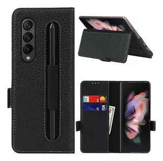 Para Samsung Galaxy Z Fold 3 Wallet Case Com S Pen Holdx123