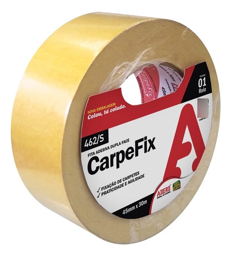 Fita De Papel Dupla Face P/ Carpete Carpefix Adere 45mmx30m