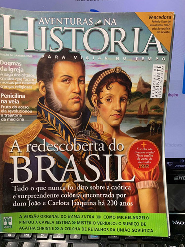 Revista Aventuras Na História Ed 54 Jan2008 Redescoberta Br