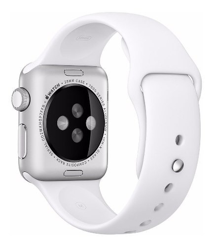 Pulseira De Silicone Sport Branca P/ Apple Watch 38/40mm