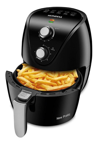 Fritadeira sem óleo Mondial New Pratic AF-31 3.5L preta 127V