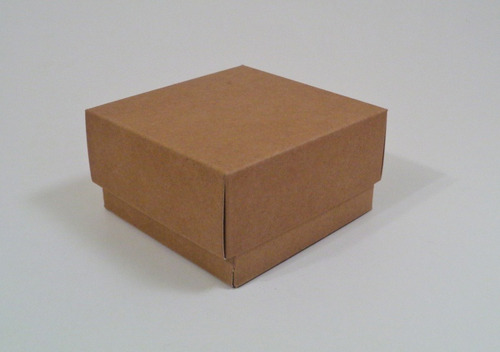 50 Cajas Kraft Marrón Misionero Con Tapa T550 (10x10x5,5)