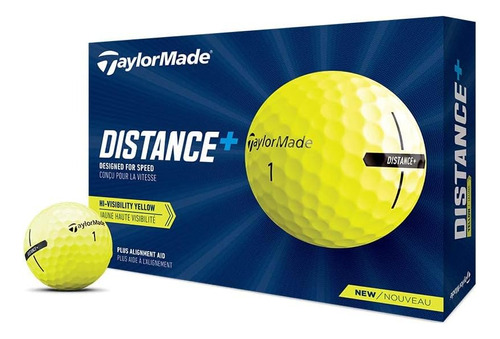 Pelotas Bolas De Golf Taylormade 2021 Distance Amarillo