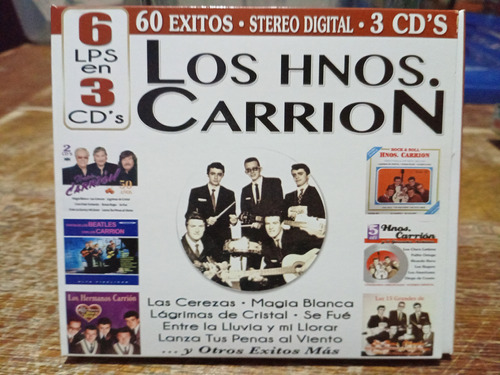 Cd Los Hermanos Carrion 60 Éxitos 6 Lps En 3 Cds