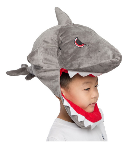 Cosplay Sombrero Con Forma De Cabeza De Tiburón De Animal