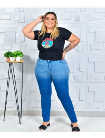 Imagem 3 de 3 de Calça Jeans Estornado Plus Size - 52