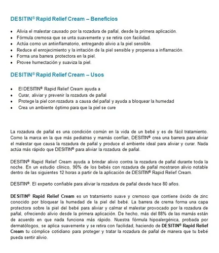 Crema Antipañalitis Desitin® Ungüento 57 Gr Pack 2 Unidades
