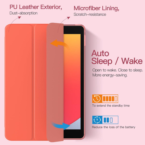 Estuche Protector iPad 10,2 9va 8va 7ma Genereción