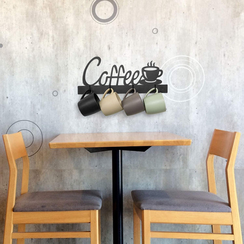 Soporte Para Tazas De Café, Letrero Decorativo Para Bar De C