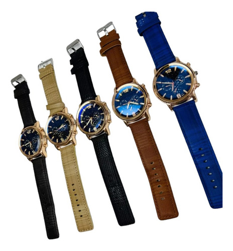 Relojes Pulsera Hombre Exelentes X 5 Unidades