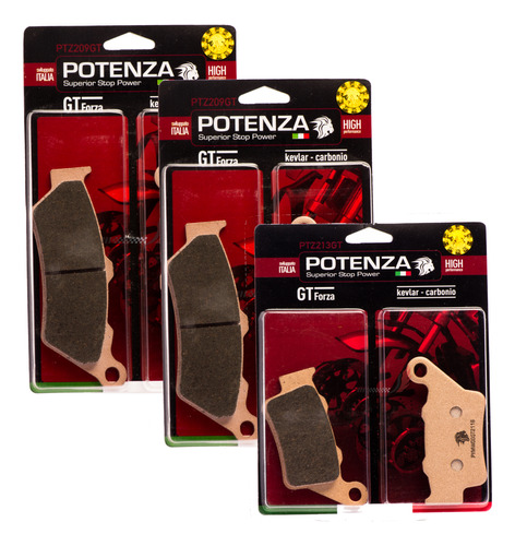 Pastilha Potenza Dian+tras Bmw F700gs F750gs F850gs 209+213
