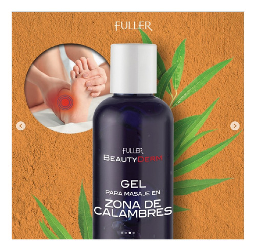 Gel Para Masaje En Zona De Calambres Fuller 228g Mentol