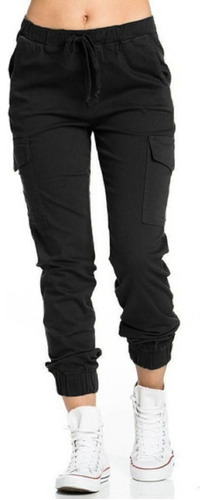 Pantalon Gabardina Dama Jogger Cargo Colores Calidad Moda