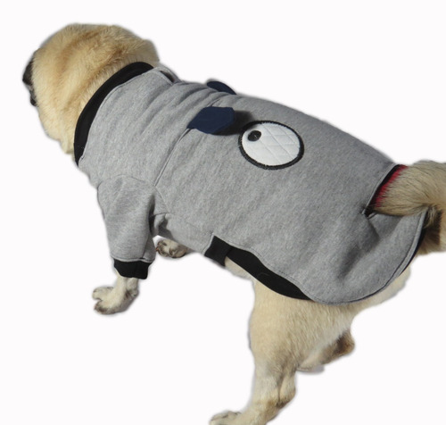 Imagem 7 de 8 de Roupa De Cachorro/ Gato Inverno Frio Moletom Monstrinho