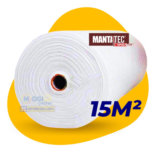 Manta Mantatec Vp50 15m² Impermeabilizante P/ Telhados Lajes