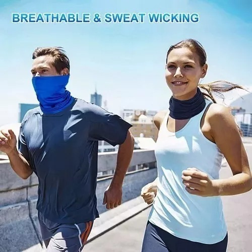 Mascarilla Deportiva Multifuncional Con Bandana 5 Piezas Negro Tamaño Uniforme