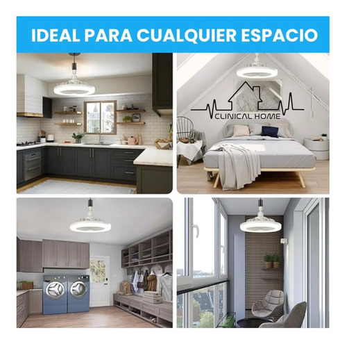 Ventilador Con Lampara De Techo Miltifuncion 2 En 1